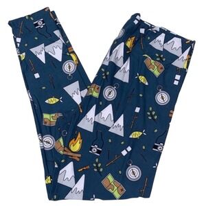 LuLaRoe Womens Leggings Size TC2 Camping‎ Mountains Outdoor Hiking Plus 18+ NWT